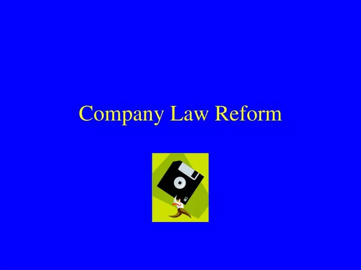 company law reform