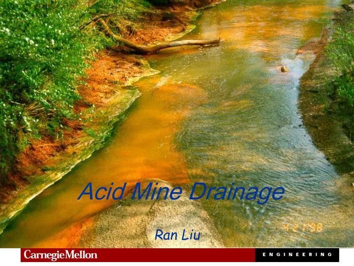 acid mine drainage