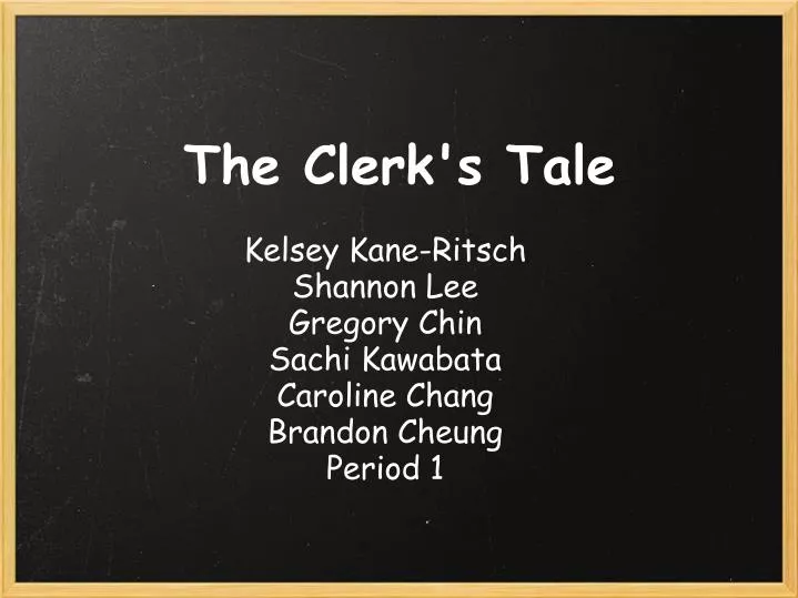the clerk s tale