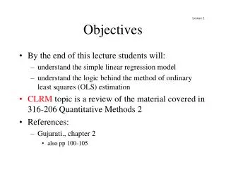 Objectives