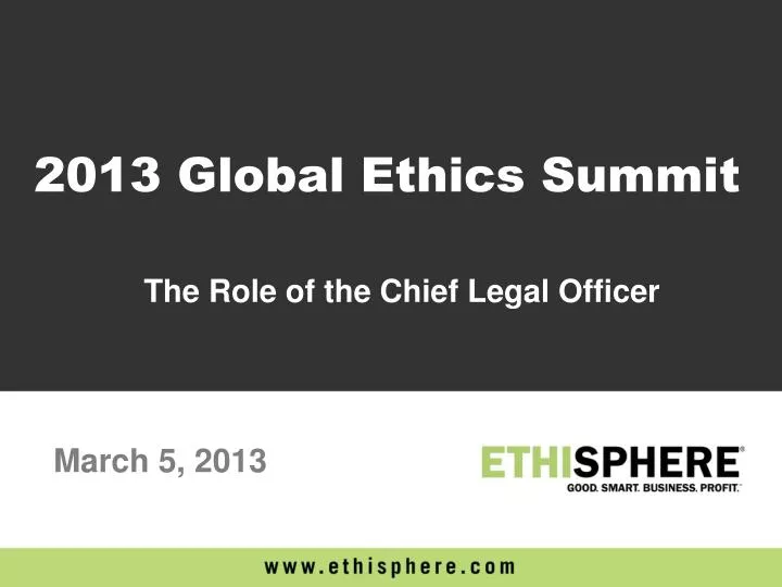the role of the chief legal officer