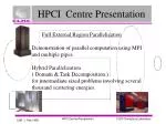 HPCI Centre Presentation - slide 1