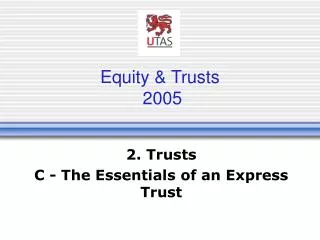 Equity &amp; Trusts 2005