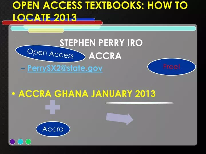 open access textbooks how to locate 2013