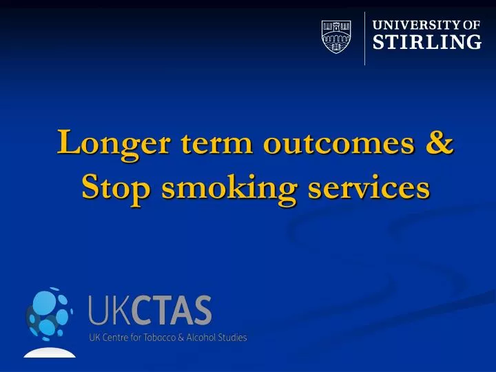 longer term outcomes s top smoking services