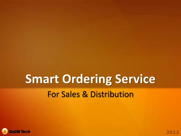 smart ordering service