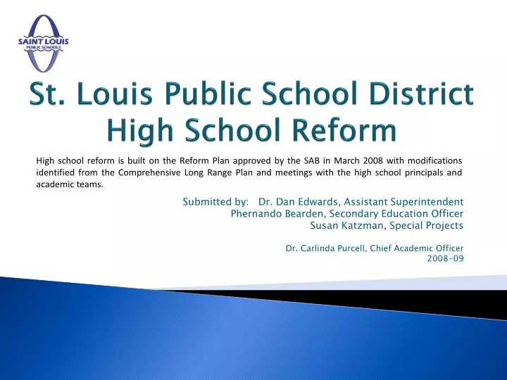 st louis public school district high school reform