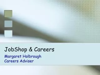 jobshop careers