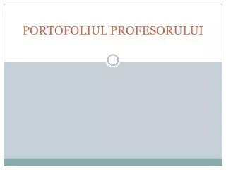 portofoliul profesorului