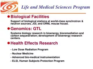 Life and Medical Sciences Program