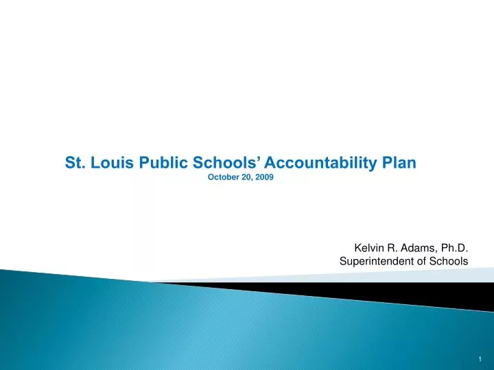 st louis public schools accountability plan october 20 2009