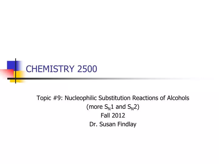chemistry 2500