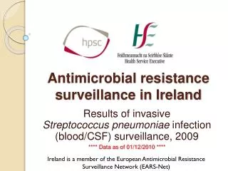 Antimicrobial resistance surveillance in Ireland