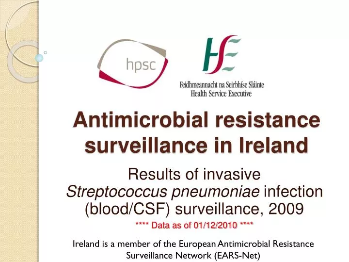 antimicrobial resistance surveillance in ireland