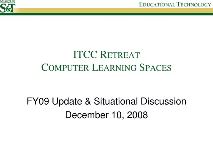 itcc retreat computer learning spaces
