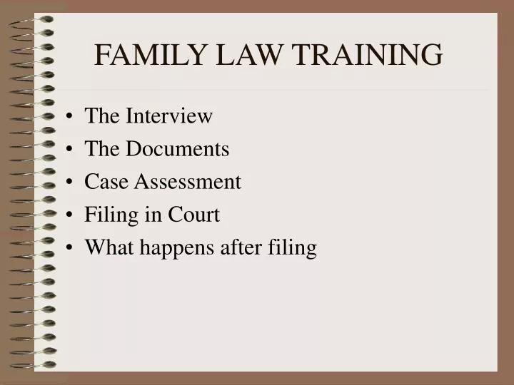 family law training