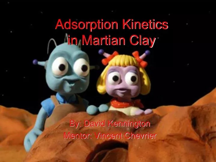 adsorption kinetics in martian clay