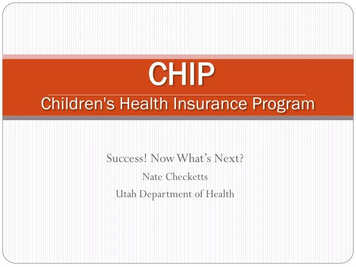 chip children s health insurance program