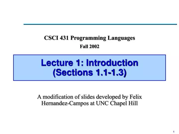 lecture 1 introduction sections 1 1 1 3