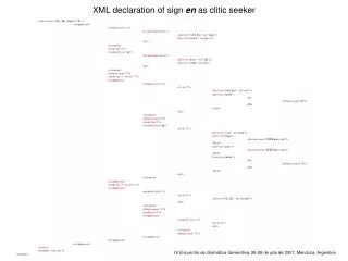 XML declaration of sign en as clitic seeker