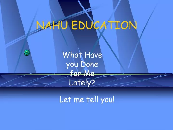 nahu education