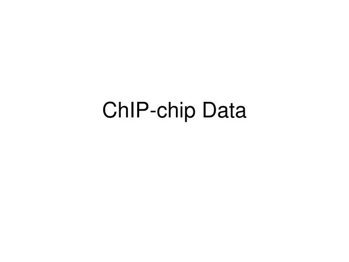 chip chip data