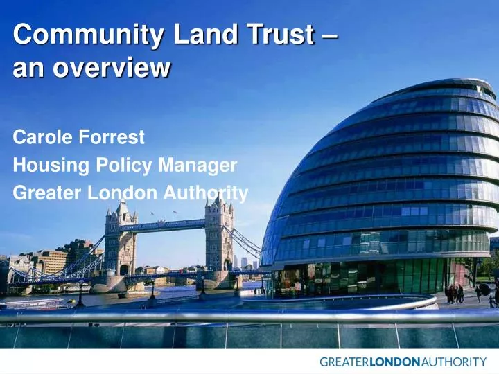 community land trust an overview
