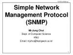 PPT - SIMPLE NETWORK MANAGEMENT PROTOCOL (SNMP) PowerPoint Presentation ...