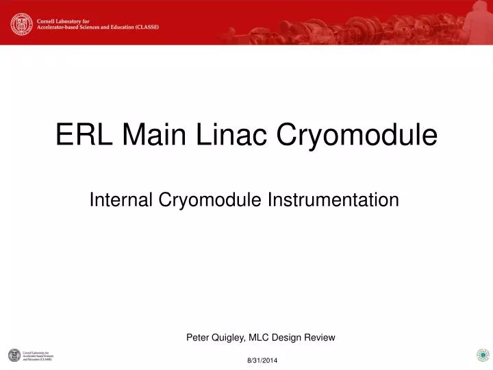 erl main linac cryomodule