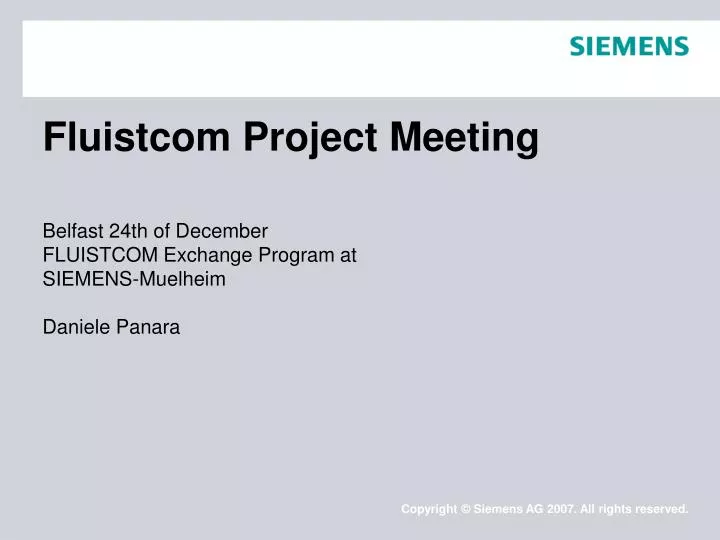 fluistcom project meeting