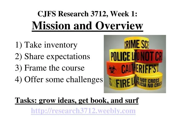 cjfs research 3712 week 1 mission and overview