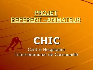 projet referent animateur