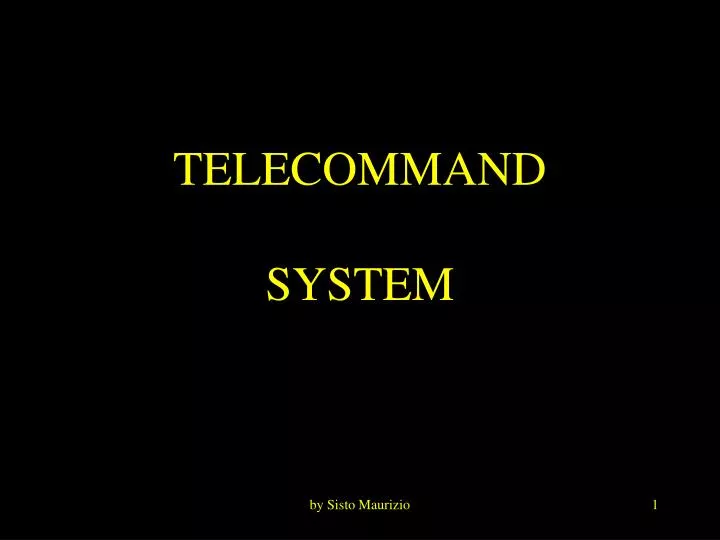 telecommand system