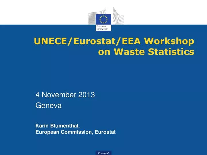 unece eurostat eea workshop on waste statistics
