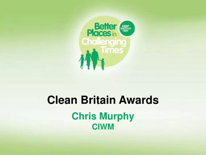 clean britain awards