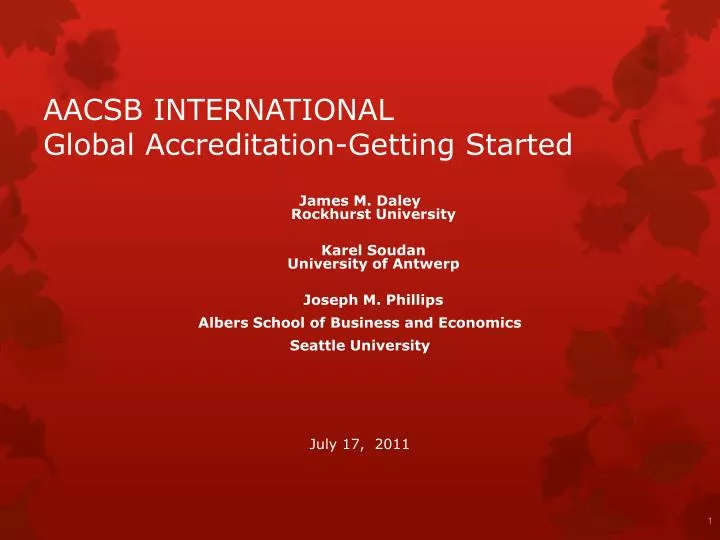 aacsb international global accreditation getting started
