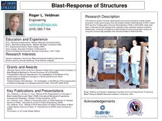 Blast-Response of Structures