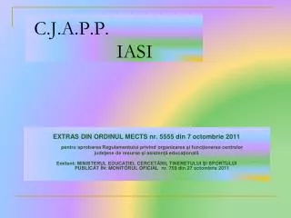 c j a p p iasi