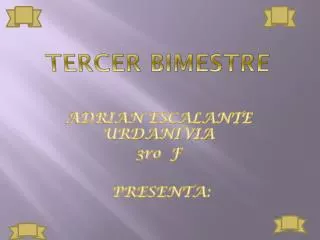 tercer bimestre
