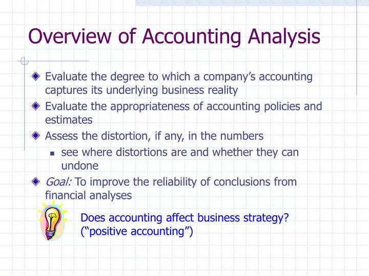 overview of accounting analysis