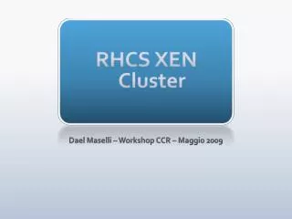 rhcs xen cluster