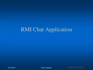 RMI Chat Application