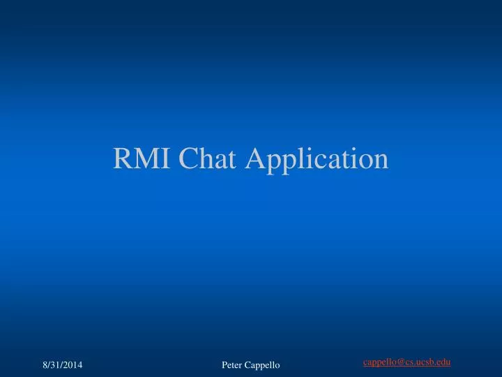 rmi chat application
