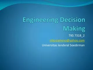 engineering decision making