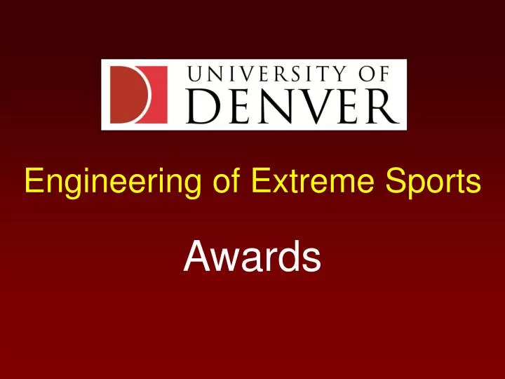 engineering of extreme sports