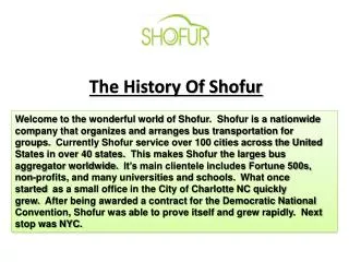 The History Of Shofur