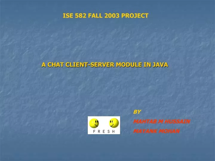 a chat client server module in java