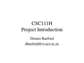 CSC111H Project Introduction