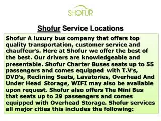 Shofur Service Locations