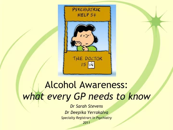 alcohol awareness what every gp needs to know